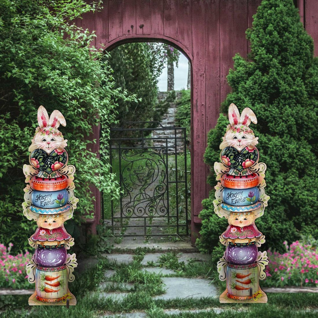 Spring Blessings Set of 2 Walkway Greeters Outdoor by Jamie Mills-Price - Easter Spring Decor - 8457803F-S2