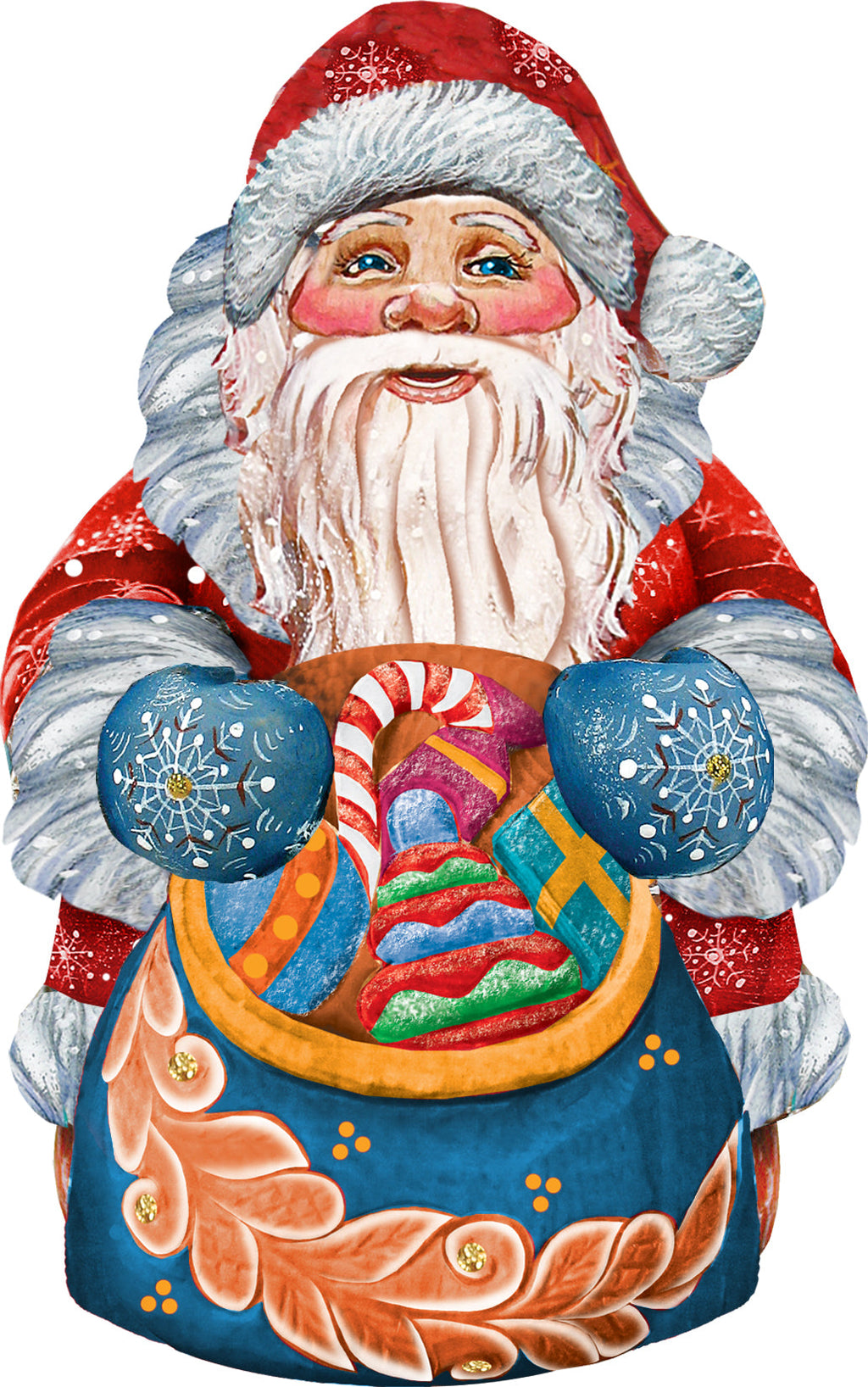 Birdie Santa Christmas Door Decor by G. DeBrekht - Christmas Santa Snowman Decor - 8117902H