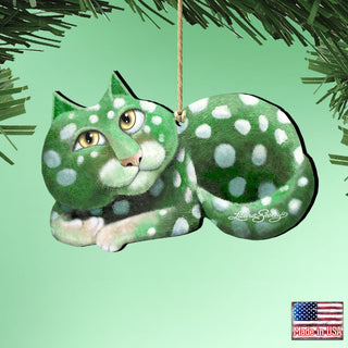 Cash Is King Cat Wooden Ornaments by Laura Seeley - Pets Dog and Cats Decor - 8512061-LS