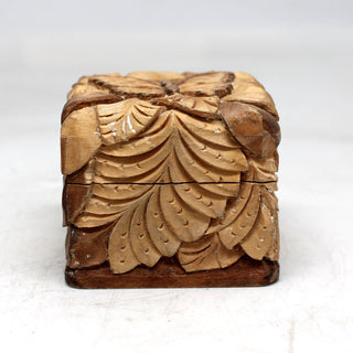 One-of-a-Kind Butterfly WOODCARVED Jewelry BOX - 2.5x2.5x2 - Handcarved Unique Home Decoration Beautiful Gift Rare Find Collectible, Unique Hand Carved Gift