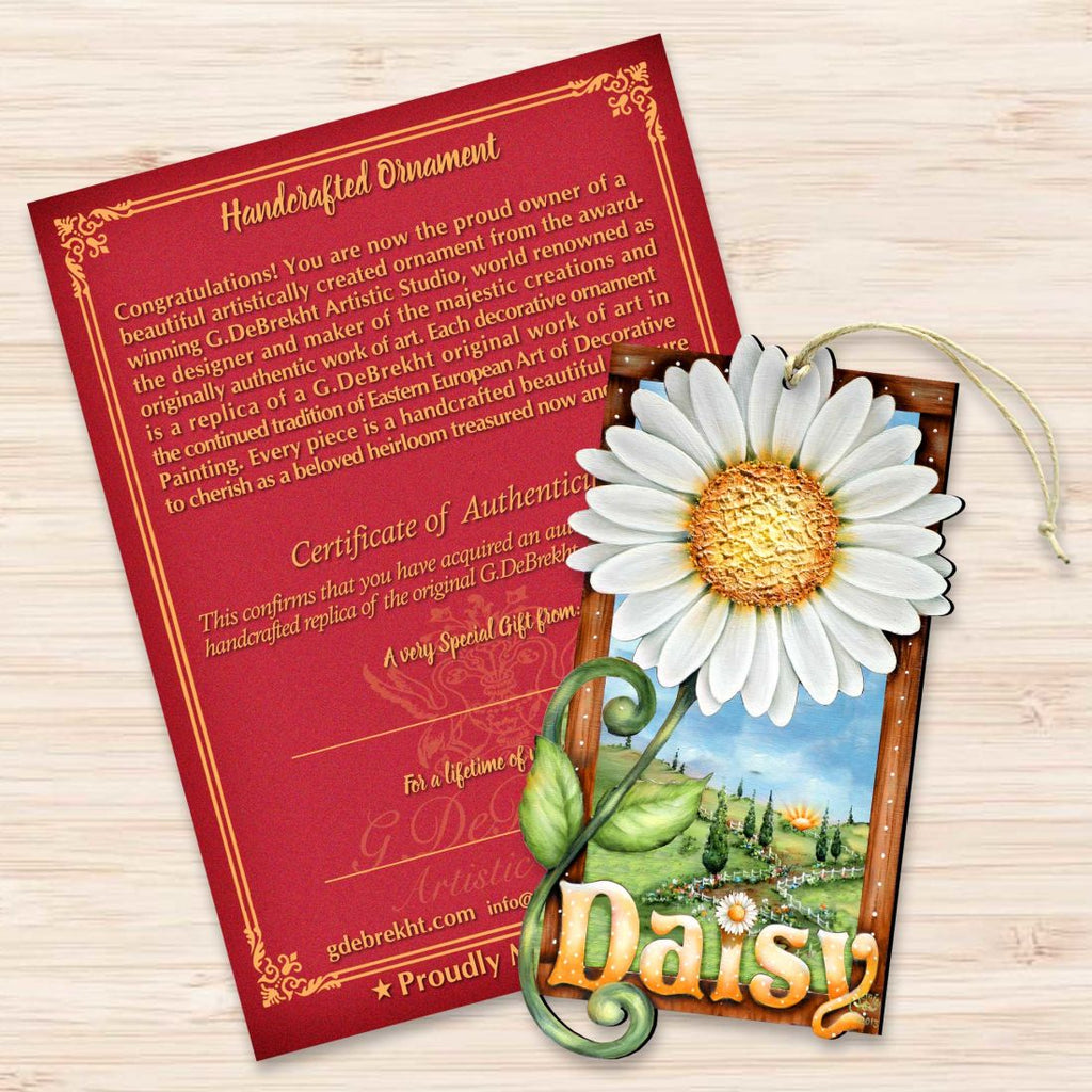 Fresh as A Daisy! Wooden Ornaments by Jamie Mills-Price - Christmas Decor - 8457704