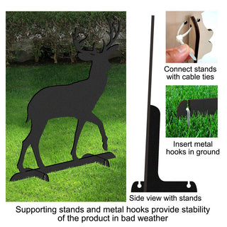 Woodsy Moose Wildlife Outdoor Decor by G. DeBrekht - Wildlife Holiday Decor - 8198222F