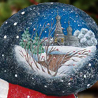 Merry Yuletide Wanderer Hand-Painted WOODCARVED Masterpiece by G. DeBrekht - Christmas Decor - 821061 *** PRE-ORDER - Handmade Just for You! ***