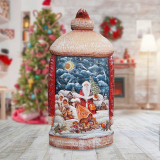 Guardian of Christmas Santa Hand-Painted WOODCARVED Masterpiece by G. DeBrekht - Nativity Holiday Decor - L291831 *** PRE-ORDER - Handmade Just for You! ***