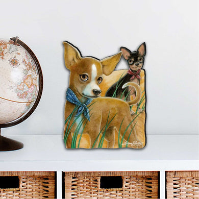 The Couple Dogs Holiday Outdoor Decor Large Ornament by Laura Seeley - Pets Dog and Cats Decor - 8511021M