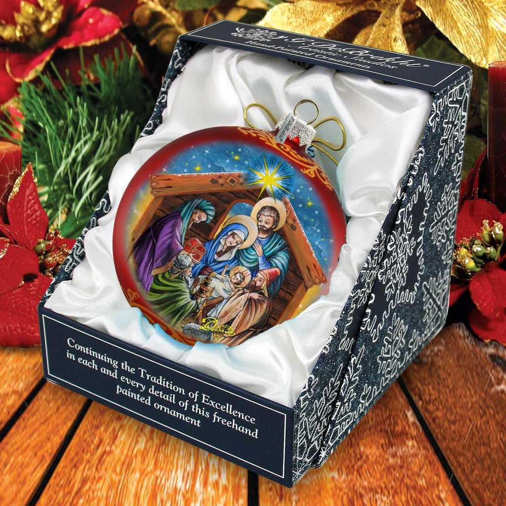 The Gift of the Three Kings Glass Ornament Limited Edition by G. DeBrekht - Nativity Holiday Decor - 73905