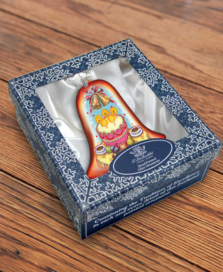Celebration Bell Glass Ornament by G. DeBrekht - 752-003