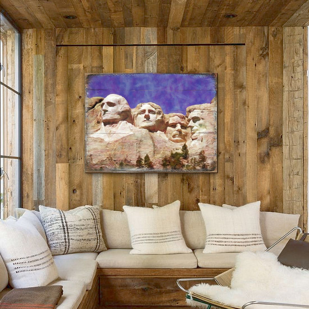 Amarante Mount Rushmore Wooden Wall Art by Nature Wonders - Nature Wildlife Decor - 95247B
