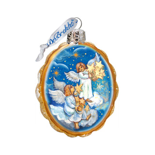 Lighting Stars Angels Mercury Glass Ornament by G. DeBrekht - Nativity Holiday Decor - 773027