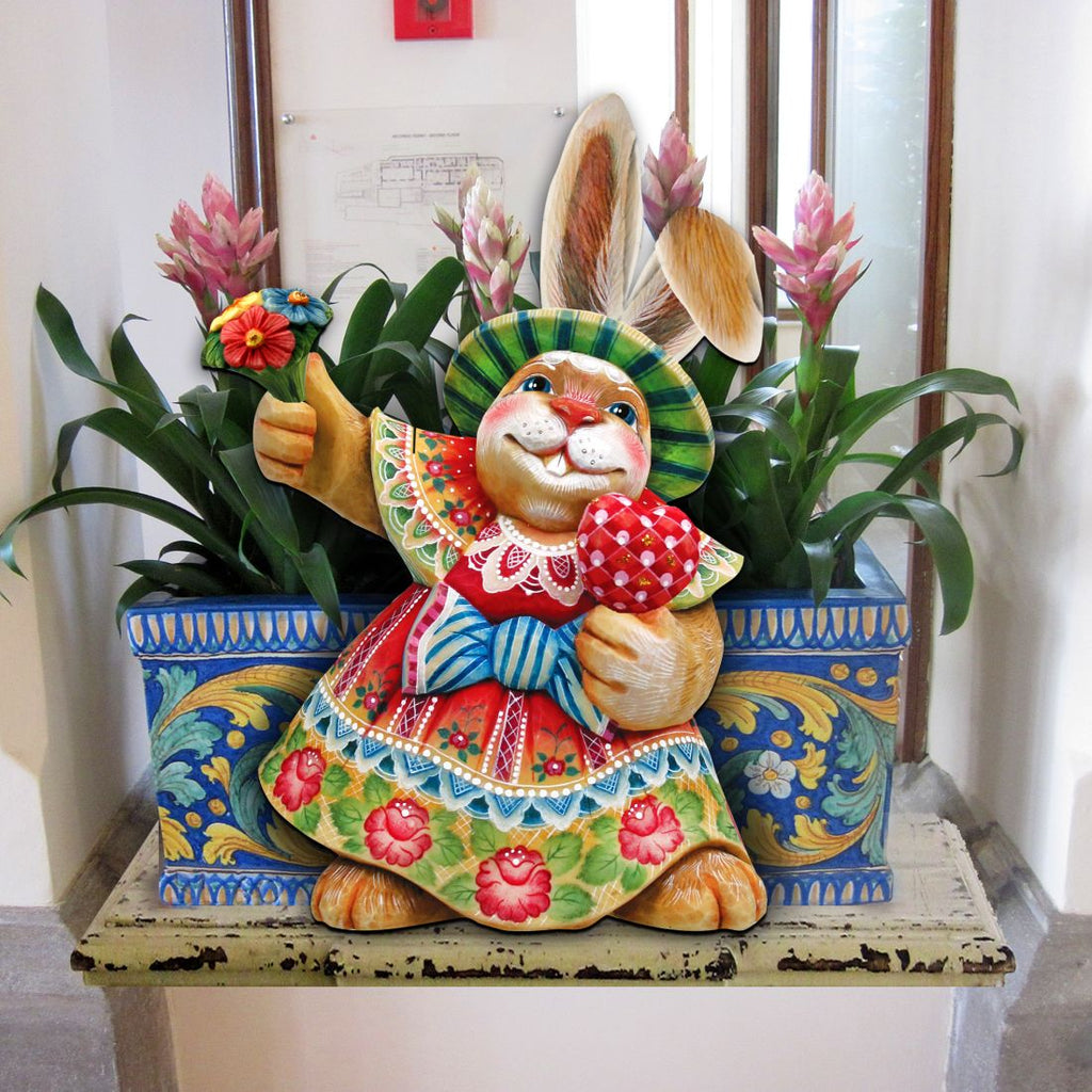 Easter Mommy Bunny Door Decor by G. DeBrekht - Easter Spring Decor - 8154421H