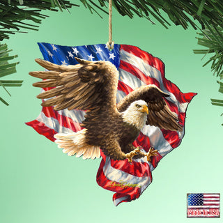 Patriotic American Eagle Ornament by D. Gelsinger - Designocracy - 8461052-1432