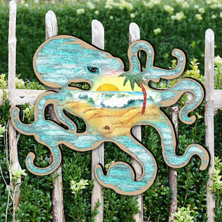 Octopus Diminutive Wall by G. DeBrekht - Coastal Holiday Decor - 8198512-2M