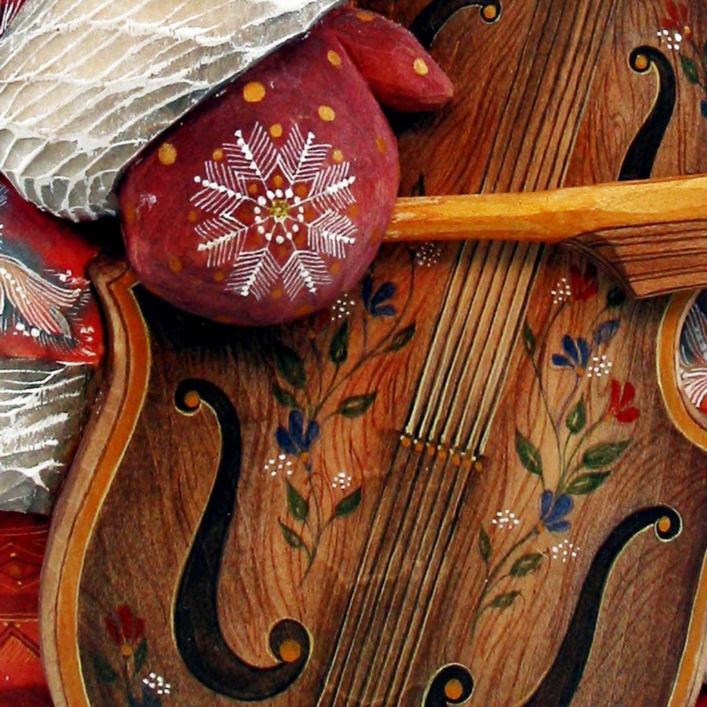 Jolly Orchestra Santa Hand-Painted WOODCARVED Masterpiece by G. DeBrekht - Christmas Decor - 216210