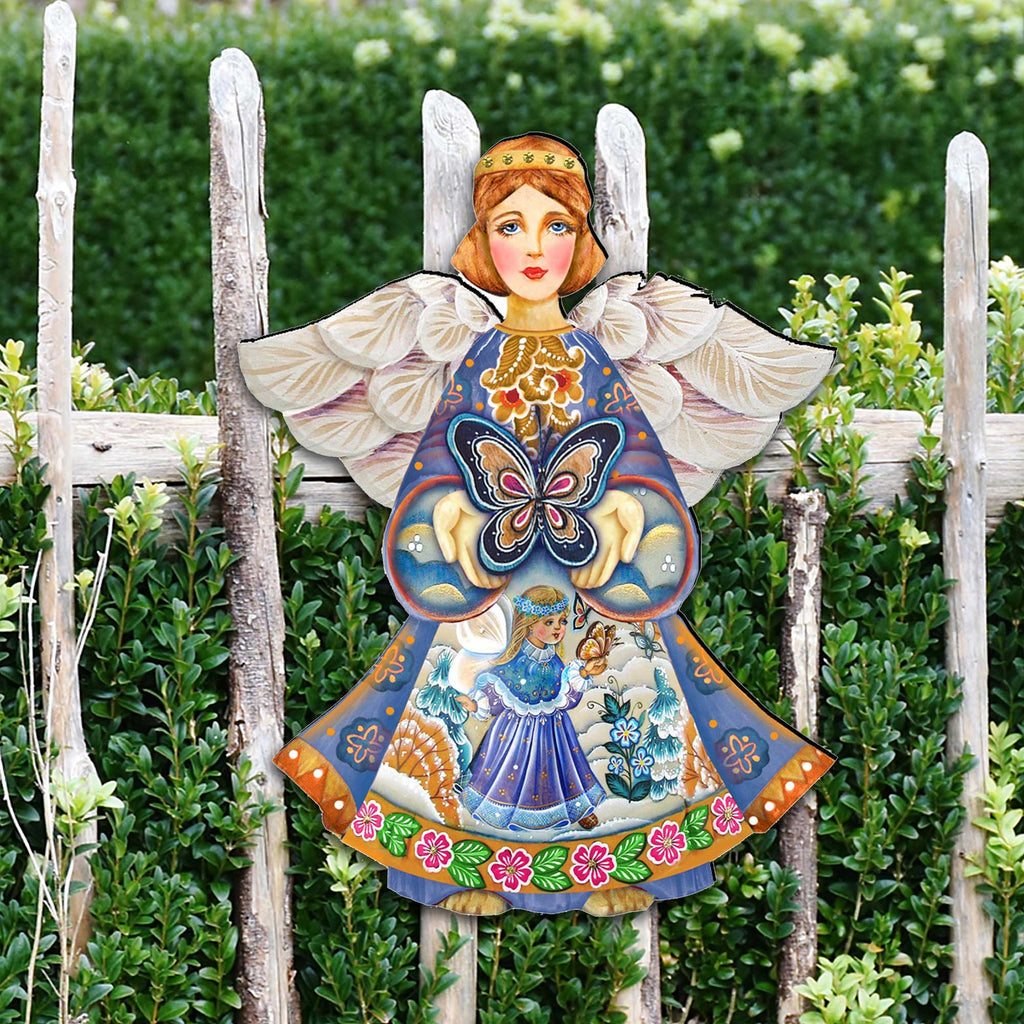 Butterfly Spring Angel Door Decor by G. DeBrekht - Easter Spring Decor - 8154152H