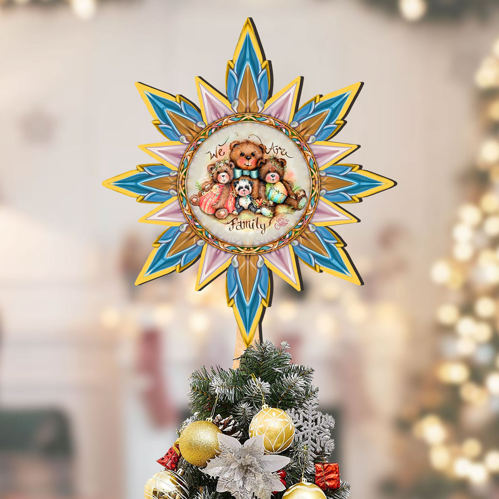 We Are the Family Tree Topper Wooden Decor by Jamie Mills-Price - Christmas Decor - 89520-MP