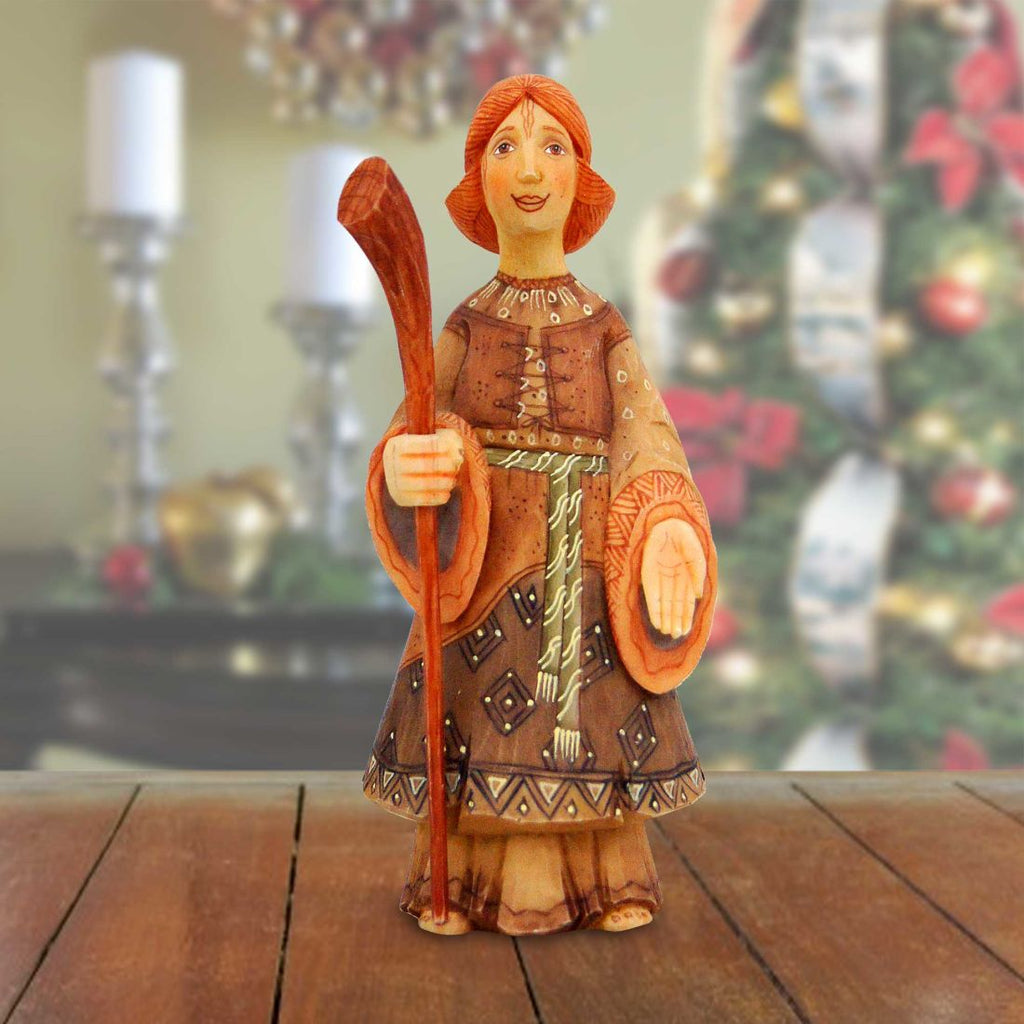 Shepherd Boy Handcrafted Christmas Figurine - G. DeBrekht - Christmas Santa Snowman Decor - 526262