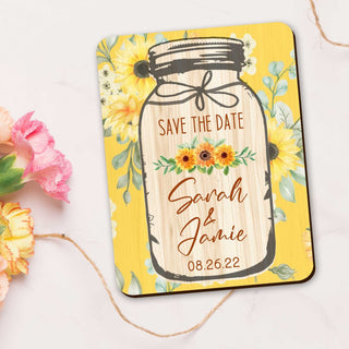 Housewarming Gift Refrigerator Magnet Custom Names and Dates Magnets Mason Jar Magnet Party Favors Custom magnets