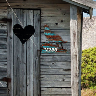 Wolf Log Cabin Wooden Personalized House Number Sign by G. Debrekht - Nature Wildlife Decor - Handcrafted Wooden Handcrafted Wooden Handcrafted Wooden Handcrafted Wooden Address Sign - MA98227