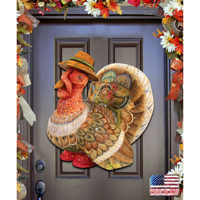 Thanksgiving Tom the Turkey Halloween Door Decor by G. DeBrekht - Thanksgiving Halloween Decor - 8158904H
