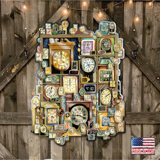 Telling Time Whimsical Wall Art by Laura Seeley - Love Family Kids Decor - 8513014-LS