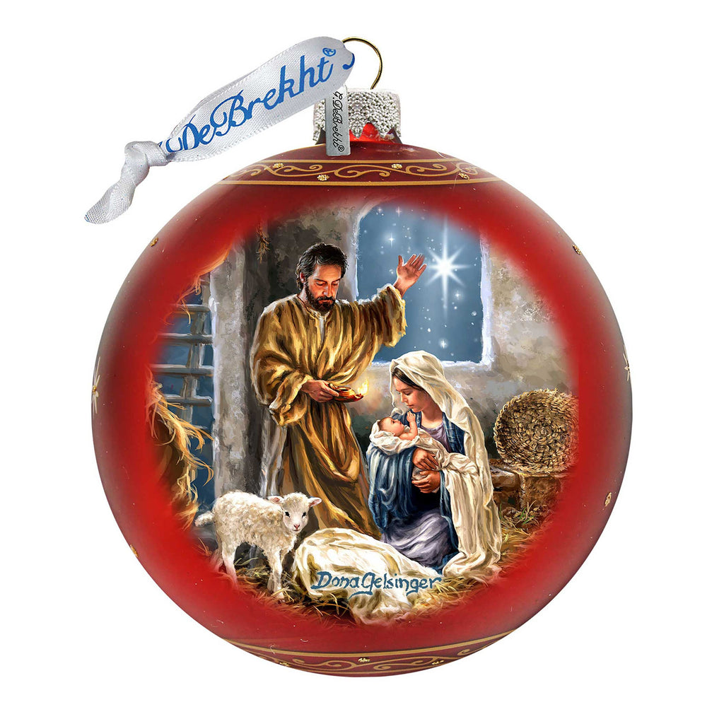 The Lamb of God Glass Ornament Limited Edition by D. Gelsinger - Easter Spring Decor - 73919-DG