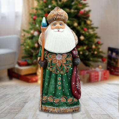 Christmas Tidings Yuletide Hand-Painted WOODCARVED Masterpiece by G. DeBrekht - Christmas Decor - 821613