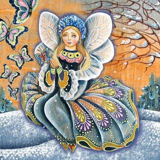 Butterfly Santa Hand-Painted WOODCARVED Masterpiece by G. DeBrekht - Christmas Decor - 241199