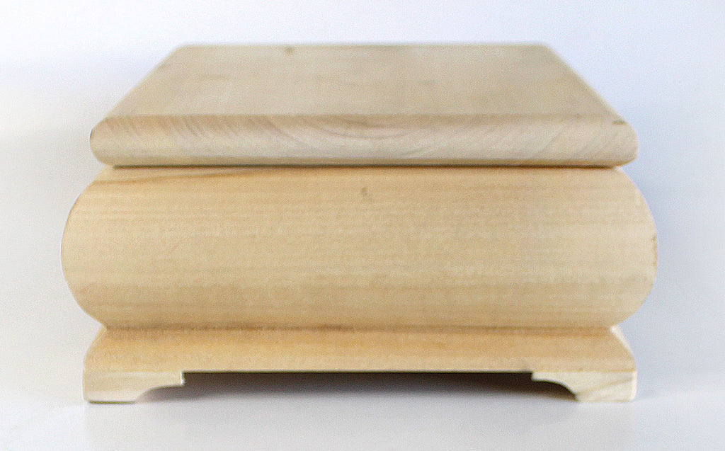 Make It-Take It Handcrafted Wooden Chest 10 x 8 x 4 by G. Debrekht - Nature Wood Carving