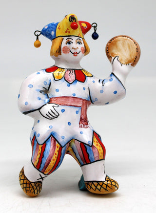 One-of-a-Kind Funny Clown Unique Hand Painted Porcelain Holiday Ornament 4