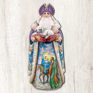 Santa And the Guardian Angels Door Decor by G. DeBrekht - Christmas Decor - 811832H