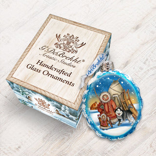 Eskimo Mercury Glass Ornament by G. DeBrekht - Wildlife Holiday Decor - 771051