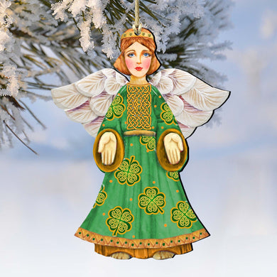 Celtic Angel Christmas Wooden Ornaments by G. DeBrekht - Celtic Decor - 8152723