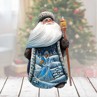 Yuletide Snow Maiden Hand-Painted WOODCARVED Masterpiece by G. DeBrekht - Christmas Decor - 8214850