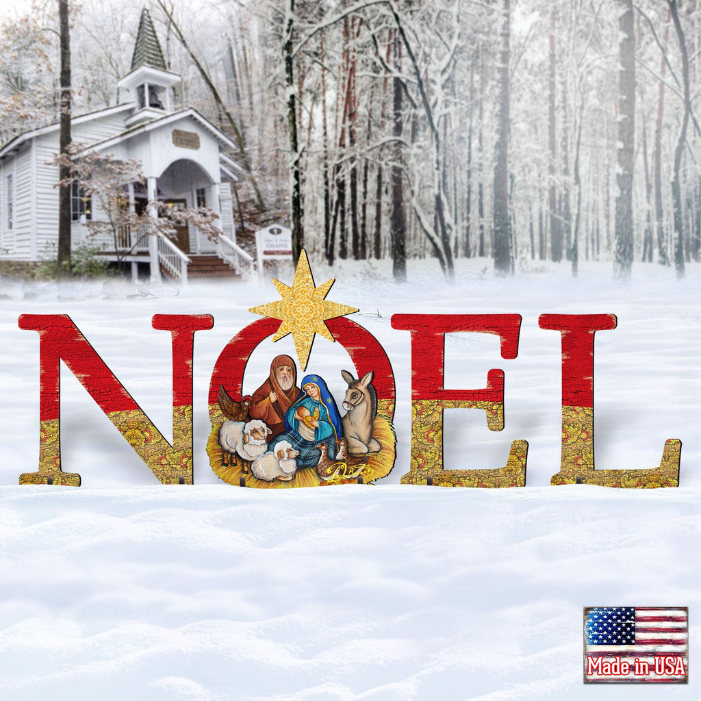 Noel Outdoor Nativity Set by G. DeBrekht - Nativity Holiday Decor - 8121458F-S4L