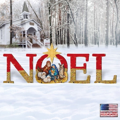 Noel Outdoor Nativity Set by G. DeBrekht - Nativity Holiday Decor - 8121458F-S4L