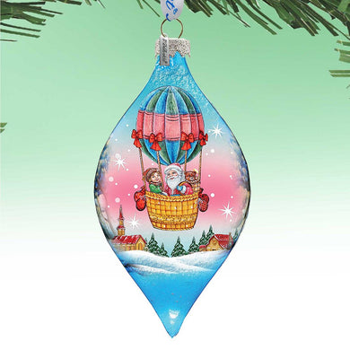 Air Balloon Glass Ornament by G. DeBrekht - Christmas Decor - 74179