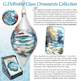 Up-Up and Away Glass Ornament by G. DeBrekht - 73311C