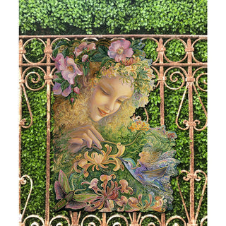 Honeysuckle Holiday Outdoor Scene by Josephine Wall - Christmas Decor - 845620F-JW