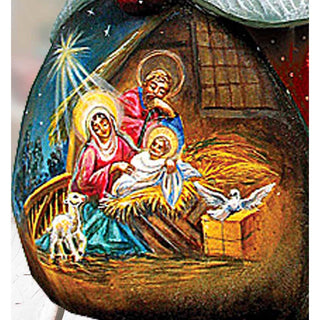 Santa First Night Hand-Painted WOODCARVED Masterpiece by G. DeBrekht - Nativity Holiday Decor - 8215622 *** PRE-ORDER - Handmade Just for You! ***