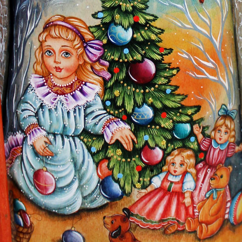the Decoration of the Christmas Tree Hand-Painted WOODCARVED Masterpiece by G. DeBrekht - Christmas Decor - 241121