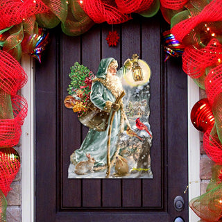 Saint Nicholas Christmas Door Decor by D. Gelsinger - Christmas Santa Snowman Decor - 8461067H-DG
