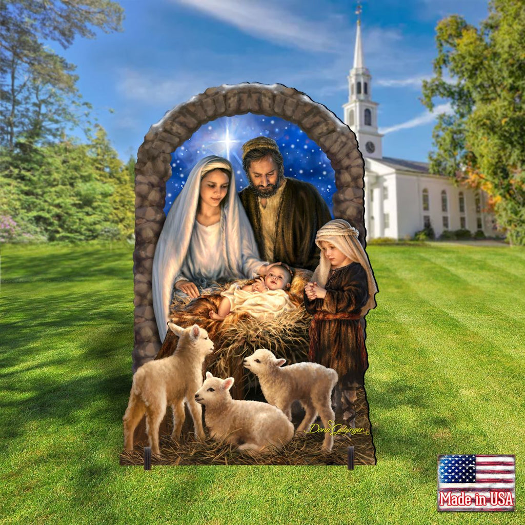 Miracle Nativity Outdoor Decor by D. Gelsinger - Nativity Holiday Decor - 8461042-1F-1201