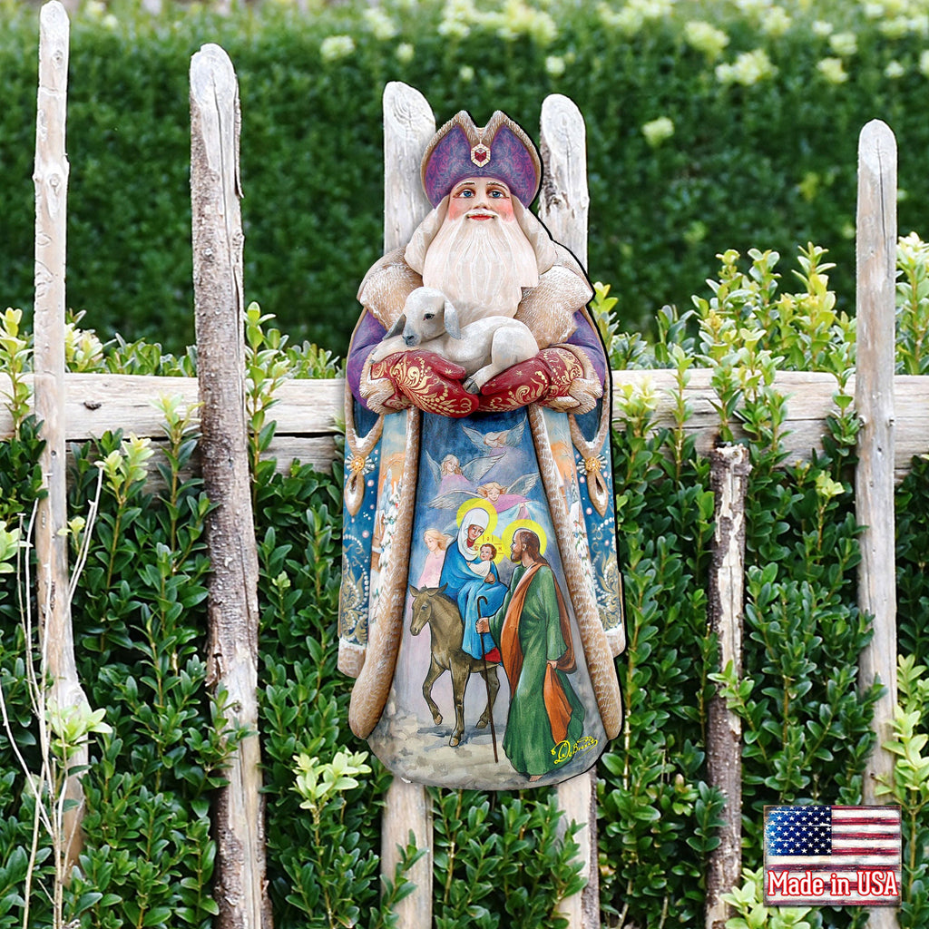 Santa And the Guardian Angels Door Decor by G. DeBrekht - Christmas Decor - 811832H