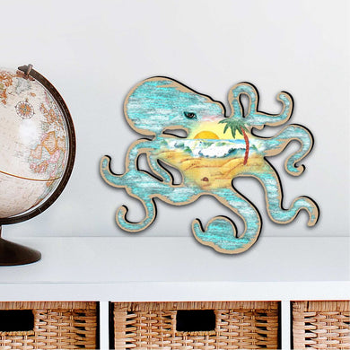 Octopus Diminutive Wall by G. DeBrekht - Coastal Holiday Decor - 8198512-2M