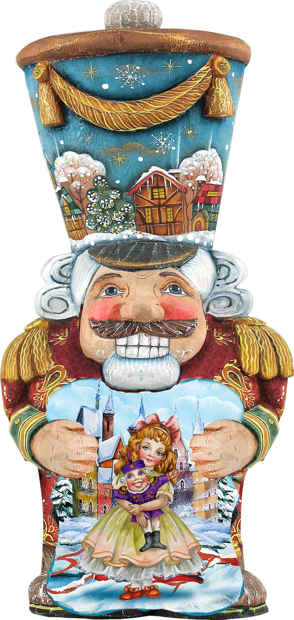 Old World Nutcracker Christmas Door Decor by G. DeBrekht - Christmas Santa Snowman Decor - 8116430H