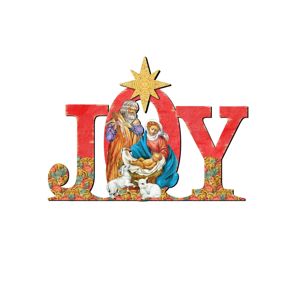 Regal Joy Nativity Christmas Nativity Door Decor by G. DeBrekht - Nativity Holiday Decor - 8121456H