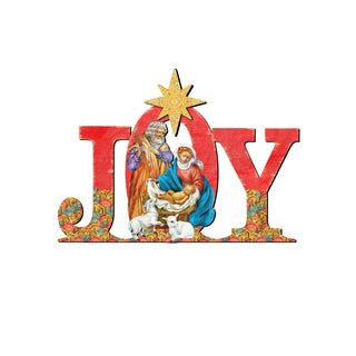 Regal Joy Nativity Christmas Nativity Door Decor by G. DeBrekht - Nativity Holiday Decor - 8121456H