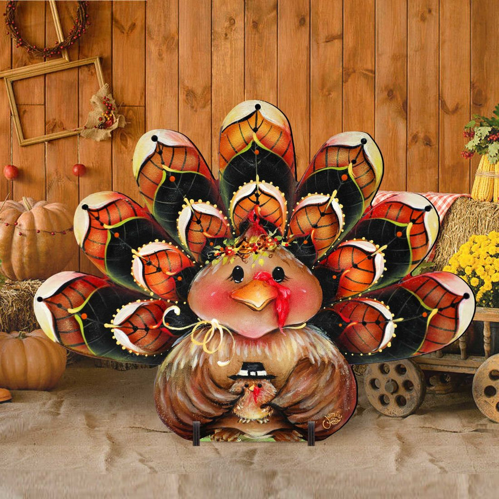 Be Thankful Turkey Sitter Halloween Outdoor Decor by Jamie Mills-Price - Thanksgiving and Halloween Decoration - 8457702F