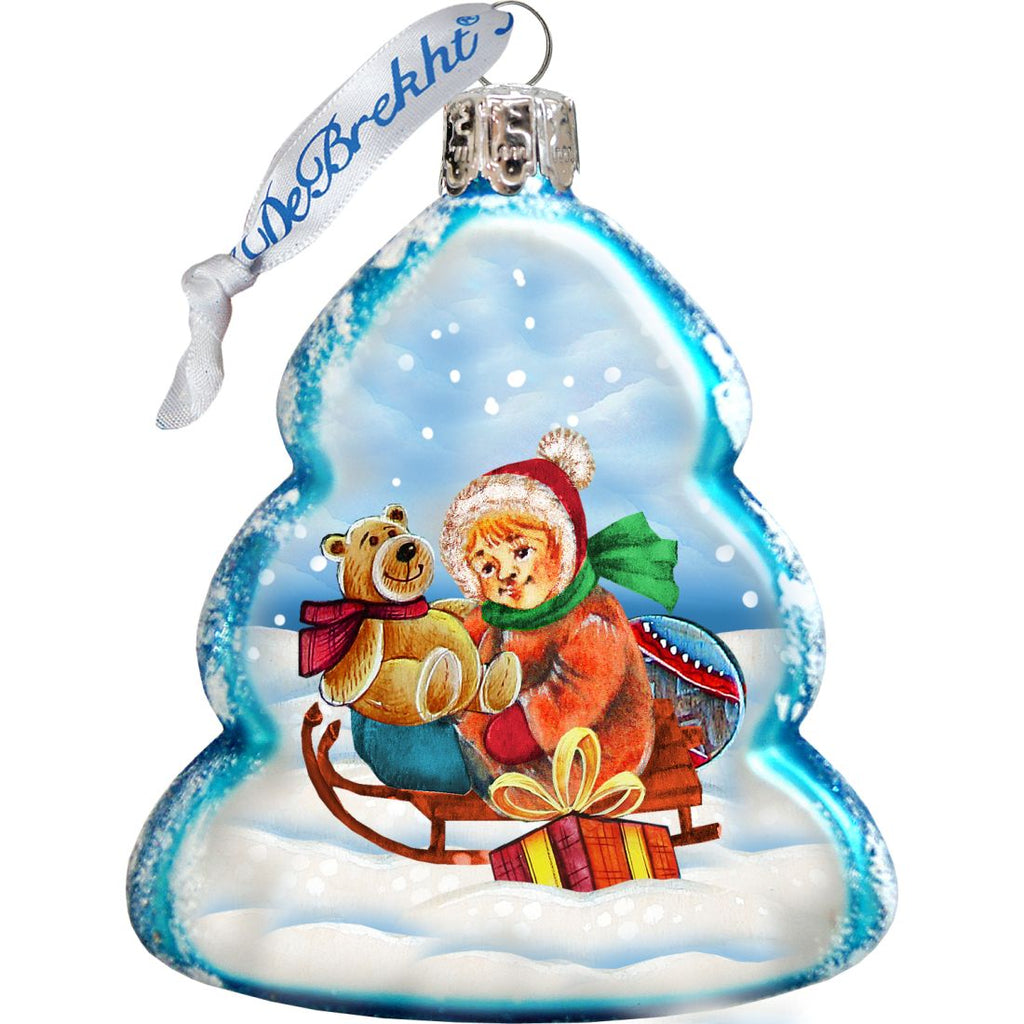 Kids Play Mercury Glass Ornaments Set of 3 by G. DeBrekht - Christmas Decor - 770117S3