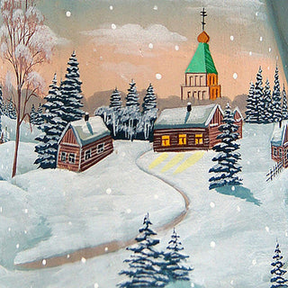 the Journey of the Evergreen Santa Hand-Painted WOODCARVED Figurine by G. DeBrekht - Christmas Decor - 821527M *** PRE-ORDER - Handmade Just for You! ***